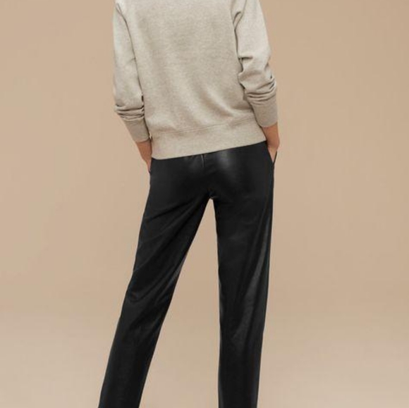 Wilfred Free Kadina Vegan Leather Pants, size M - Picture 2 of 7